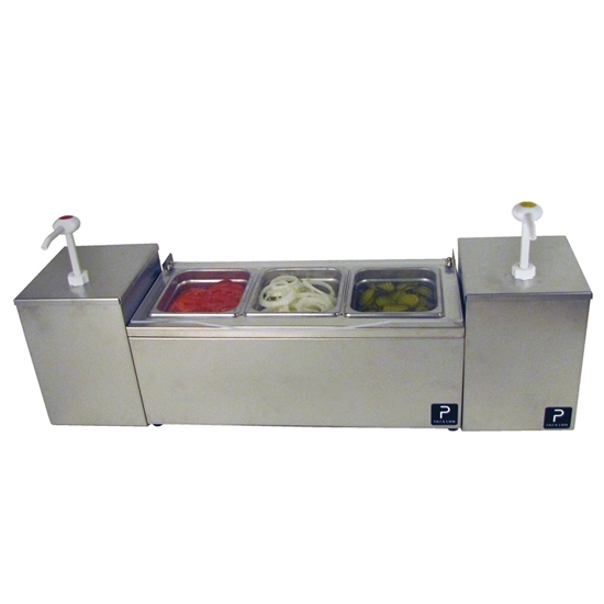 Image sur 5036200S-Paragon Pro-Series Condiment Server with Twin Pumps Combo Unit