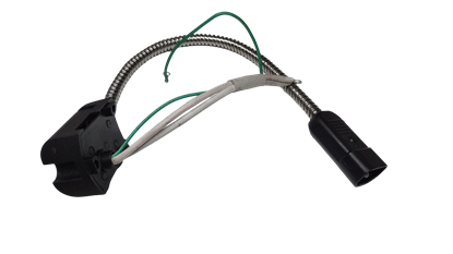 Power supply cables with connectors for cauldron