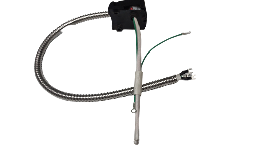 Heating element with cables for cauldron