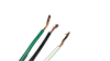 Power supply wiring cables with colored wires