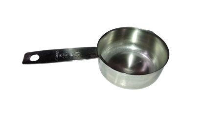 Stainless steel measuring cup 125ml with handle