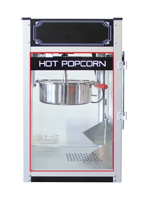 Side glass highlighted on 16oz Hot Popcorn machine