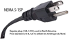 NEMA 5-15P plug